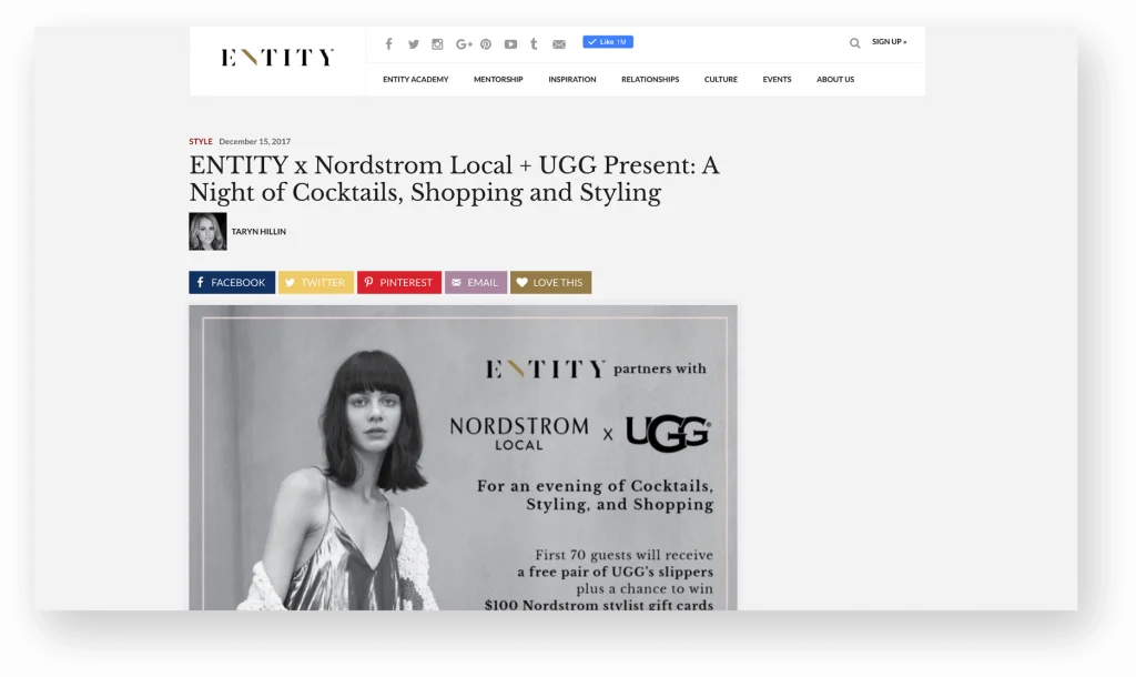 entity nordstrom ugg